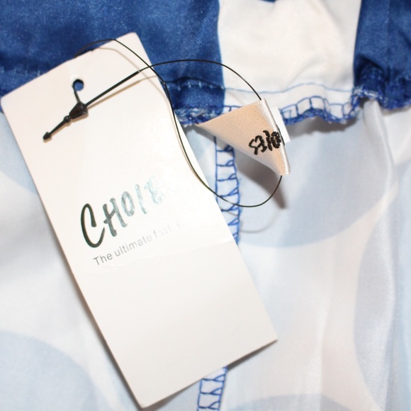 Choles,  polka dot wide pleats maxi skirt. New with tag - Picture 7 of 8